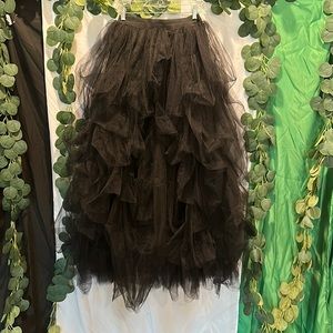 BNWT Black Tulle Skirt Size Large